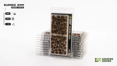 GGR6BUR - Grass Tufts: Burned Tufts 6mm - Wild