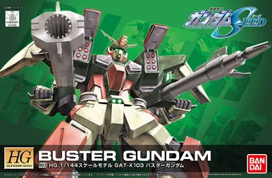 Bandai 5060360 #R03 GAT-X103 Buster Gundam HG 1/144 Scale Model Kit