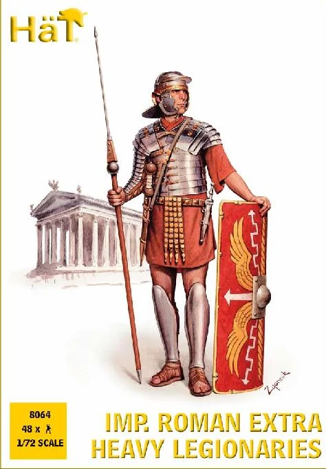 Imperial Roman Extra Heavy Legionaries 1/72 Scale Model Plastic Figures - HaT Industries