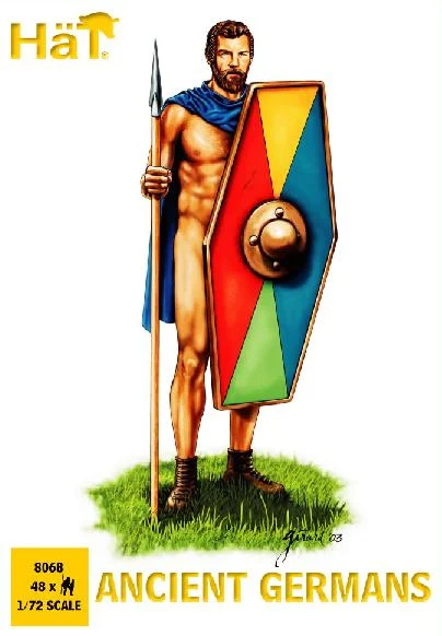 Ancient Germans 1/72 Scale Model Plastic Figures - HaT Industries