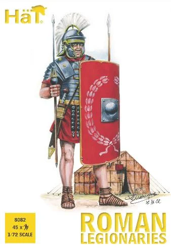 Flavian Era Roman Legionaries Mid 1st Century CE – Early 2nd Century CE 1/72 Scale Model Plastic Figures - HaT Industries