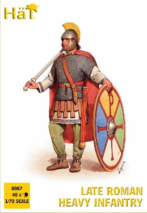 Late Roman Heavy Infantry 1/72 Scale Model Plastic Figures - HaT Industries