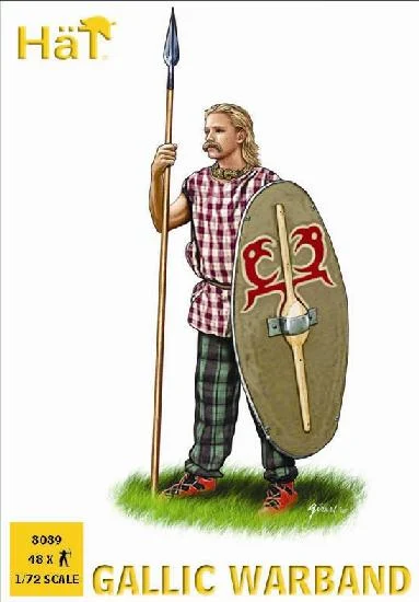 Gallic Warband 1/72 Scale Model Plastic Figures - HaT Industries