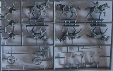 HaT Industrie 8105 French 6 Horse Limber 1/72 Scale Model Kit - Hat Industries