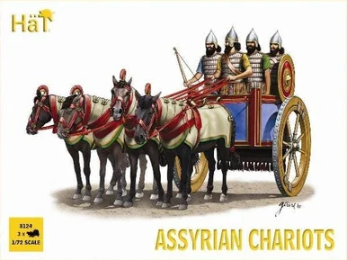 HaT Industrie 8124 Assyrian Chariots 1/72 Scale Model Kit - Hat Industries