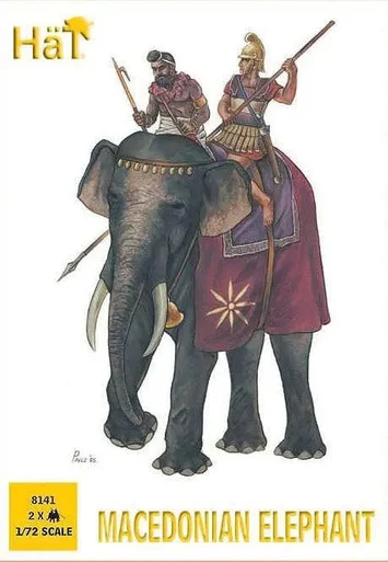 HaT Industrie 8141 Macedonian Elephant 1/72 Scale Model Kit - Hat Industries