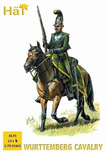 HaT Industrie 8175 Wurttemberg Cavalry 1/72 Scale Model Kit - Hat Industries