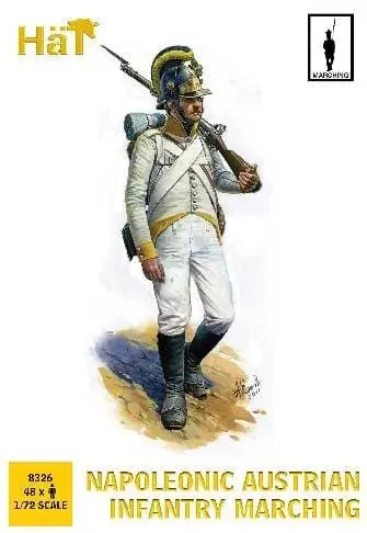HaT Industrie 8326 Napoleonic Austrians Marching 1/72 Scale Model Kit - Hat Industries