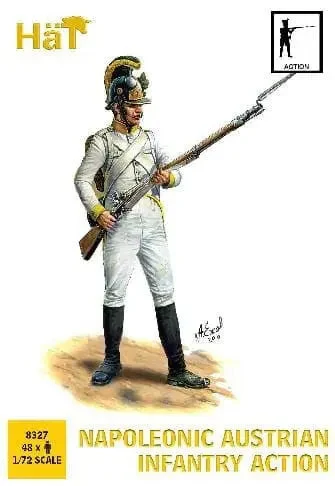HaT Industrie 8327 Napoleonic Austrians Action 1/72 Scale Model Kit - Hat Industries