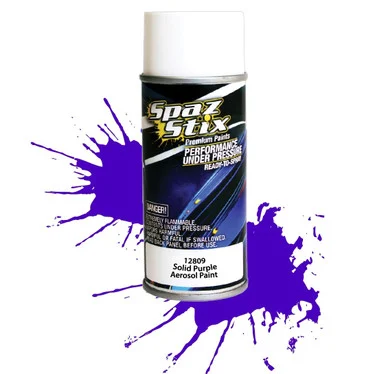 Spaz Stix 12809 Solid Purple Aerosol Paint 3.5oz