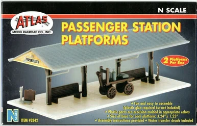 Atlas Model Railroad 2842 N Station Platform Kit 2 Pack