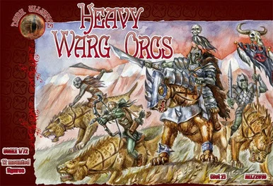 Dark Alliance ALL72010 Heavy Warg Orcs 1/72 Scale Figures (12 Mtd) - Alliance Figures