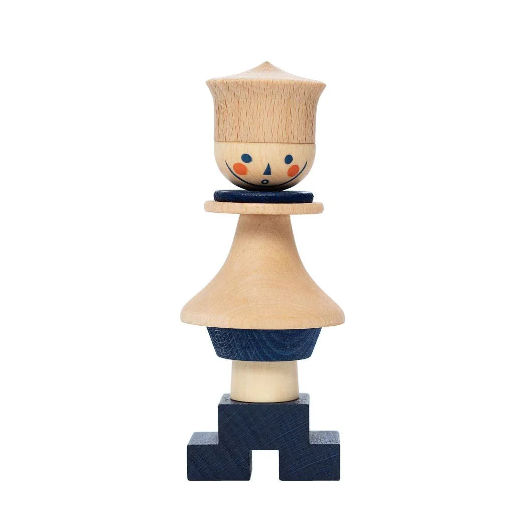 Stacking Toy Stick Figure No. 05 - Wooden Story