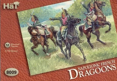 HaT Industrie 8009 French Dragoons 1/72 Scale Model Kit - Hat Industries