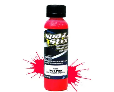 Spaz Stix 02000 Hot Pink Fluorescent Airbrush Paint 2oz