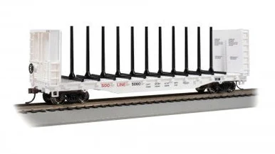 Bachmann 12906 HO 52' Center-Beam Flat Car Soo Line #5060