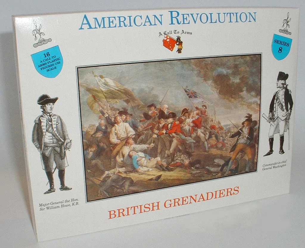 American Revolution British Grenadiers 1/32 (54 mm) Scale Model Plastic Figures - A Call To Arms