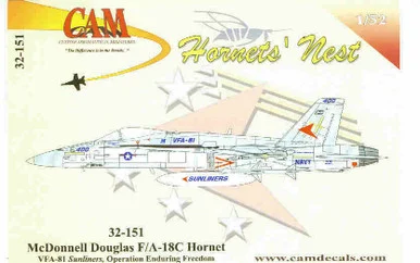CAM32151 1:32 CAM Decals F/A-18C F-18C Hornet VFA-81 OEF #32151