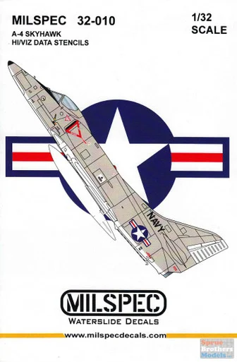 CAMMS32010 1:32 MilSpec Decals - A-4 Skyhawk Hi Viz Data Stencils