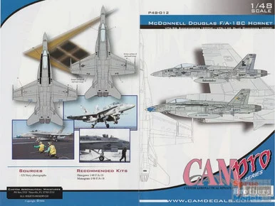 CAMP48012 1:48 CAM Pro Decals - F-18C Hornet VFA-86 Sidewinders VFA-146 Blue Diamonds