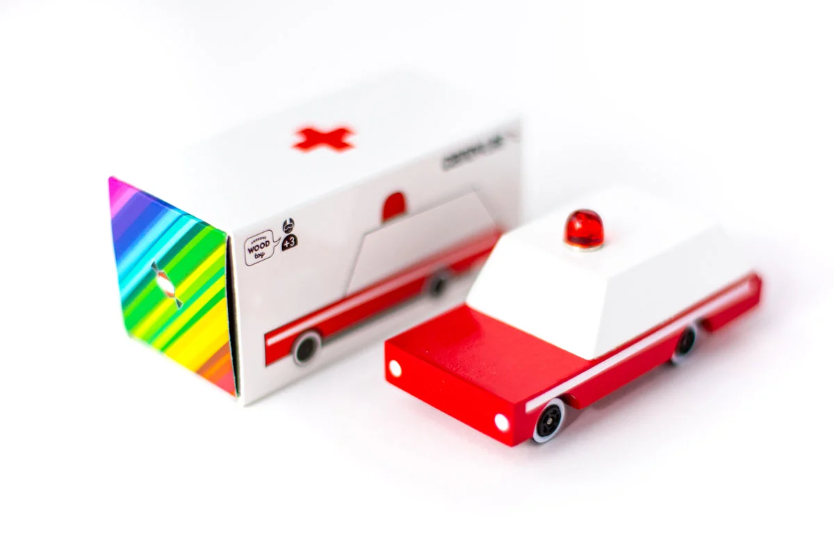 Candylab Toys Ambulance Wooden Vehicle