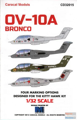 CARCD32015 1:32 Caracal Models Decals - OV-10A Bronco