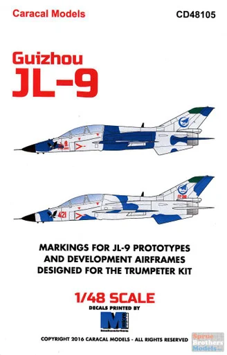 CARCD48105 1:48 Caracal Models Decals - Guizhou JL-9