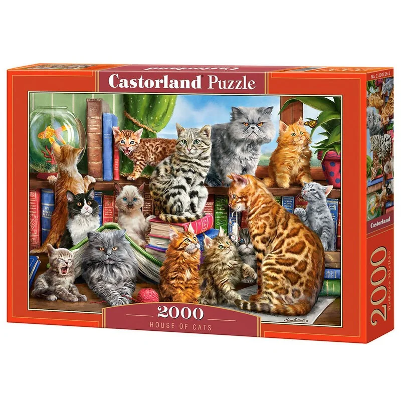 House of Cats, Puzzle 2000 Teile - Castorland