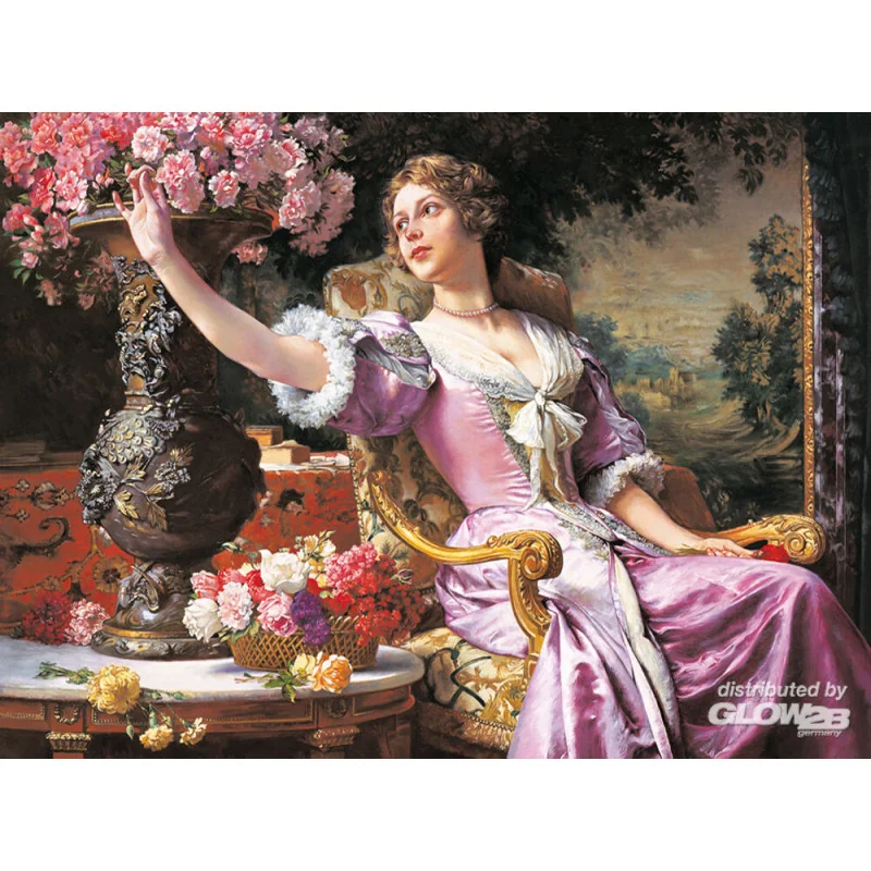 Lady in Purple Dress, W.Czachorski Puzzle 3000 Piece - Castorland
