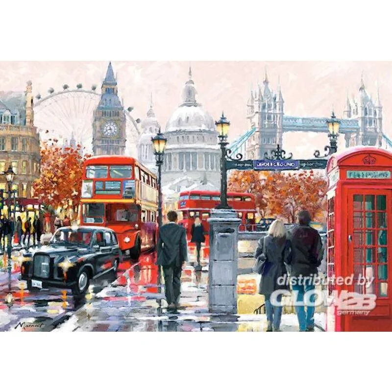 London Collage, puzzle 1000 pieces - Castorland