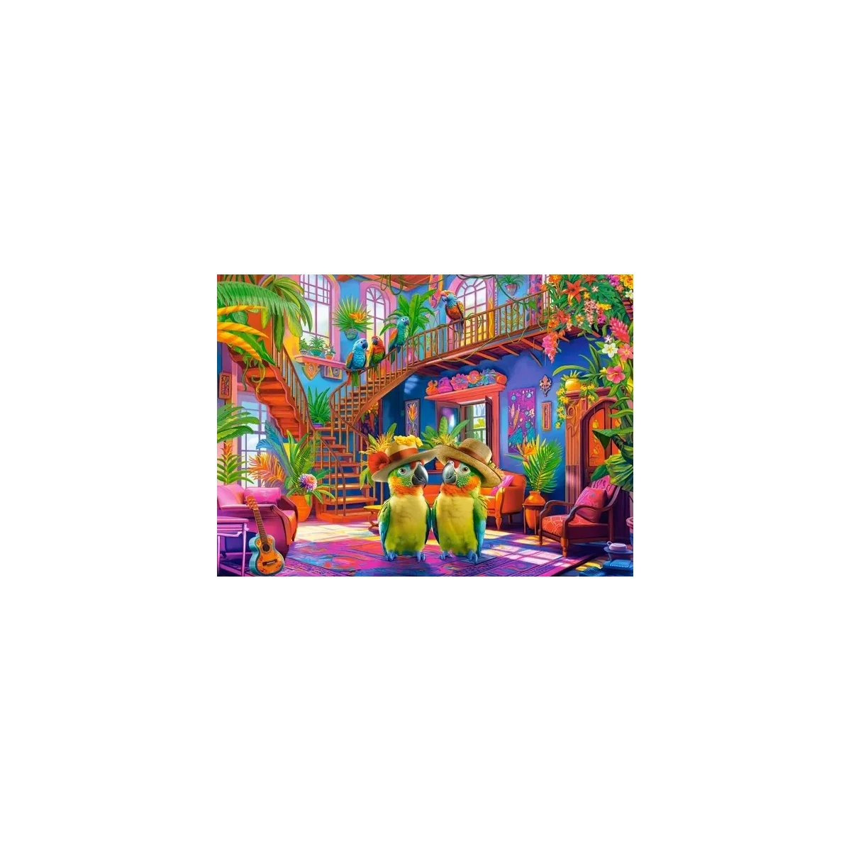 Parrots in paradise Puzzle - Castorland