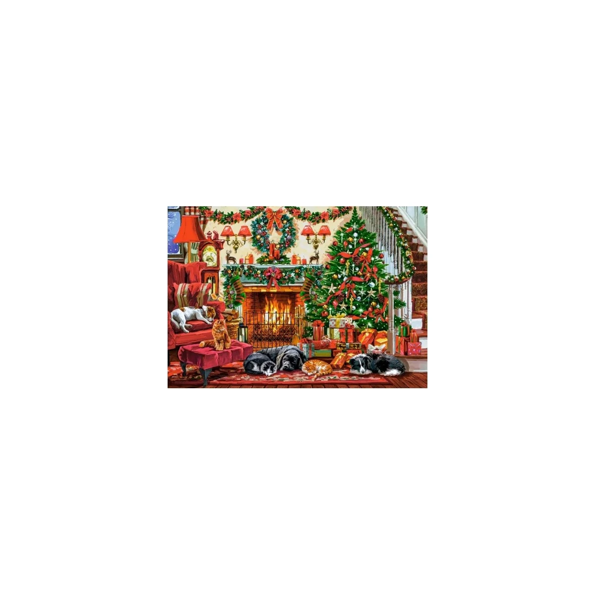 Cozy fireplace Puzzle - Castorland
