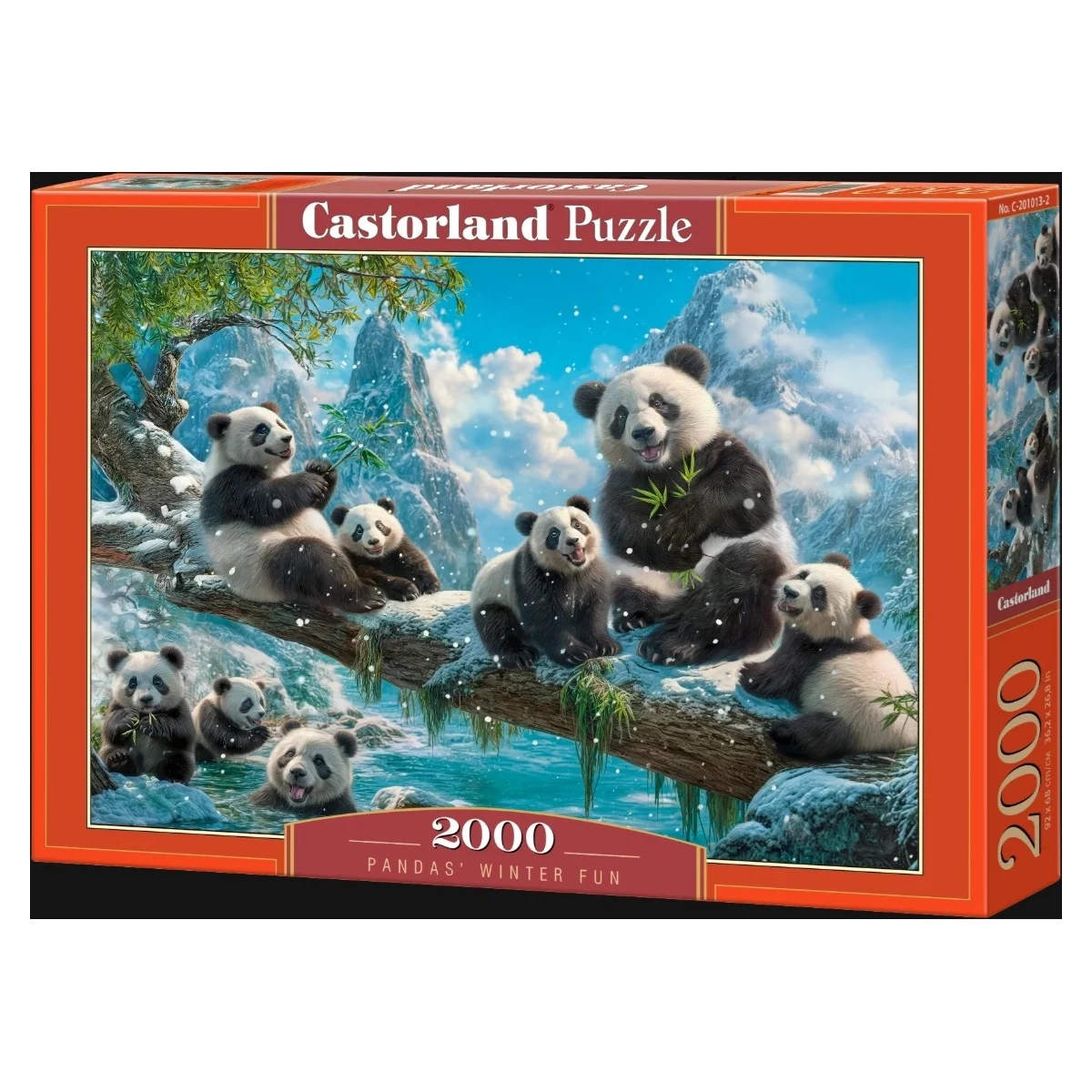 Pandas winter fun Puzzle - Castorland