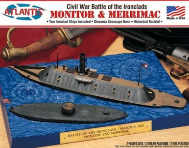 Atlantis Models L77257 Monitor and Merrimac/Virginia 1/300 and 1/210