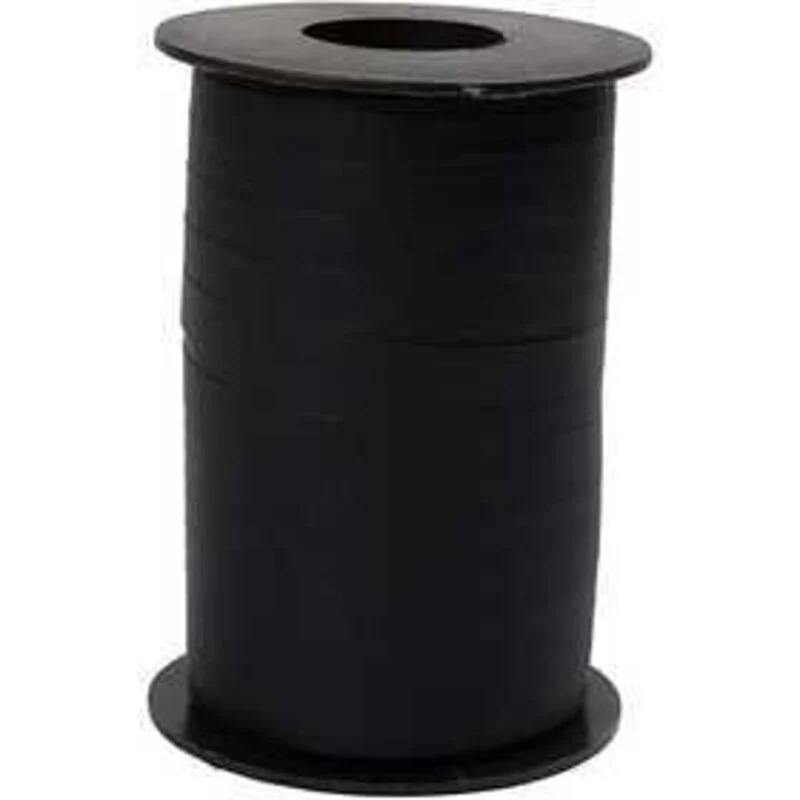 Curling Ribbon, W: 10 mm, black, matt, 250m - CC Hobby