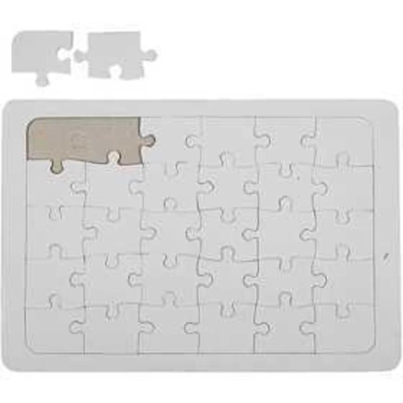 Jigsaw Puzzle, A4 21x30 cm, white, 1pc - CC Hobby