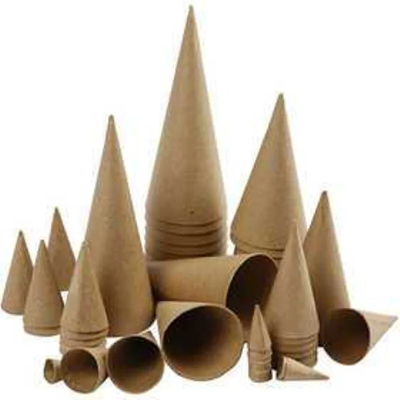 Cones, H: 8-20 cm, 50pcs