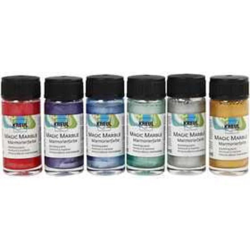Magic Marble , metallic colours, 6x20ml Painting - CC Hobby