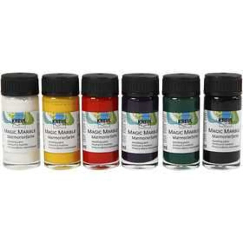 Magic Marble , standard colours, 6x20ml Painting - CC Hobby