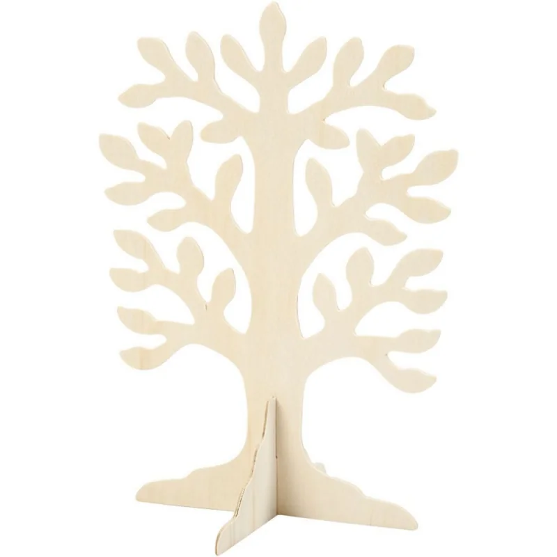 Tree, size 30x21.5 cm, thickness 2 mm, plywood, 1pc - CC Hobby