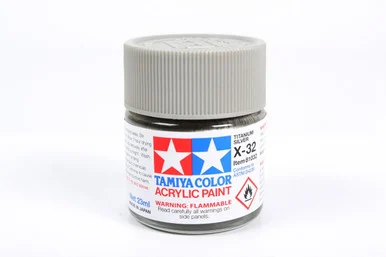 Tamiya 81032 X-32 Titanium Silver Acrylic 23Ml