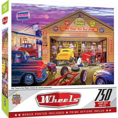 MasterPieces 32000 Old Timer's Hot Rods Puzzle - Masterpiece Puzzles