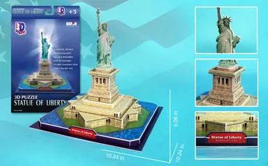 Daron Toys CF080 Statue Of Liberty 39 Piece 3D Puzzle - Cubic Fun