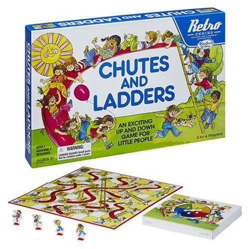 Chutes and Ladders Retro Series 1978 Edition Game - Hasbro