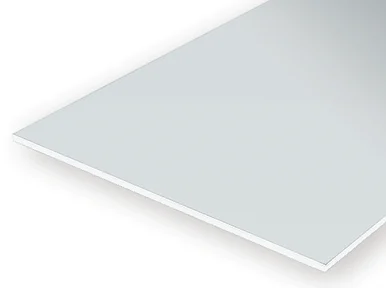 Evergreen Scale Models 9125 White Sheet .125 x 6 x 12 (1 Piece)