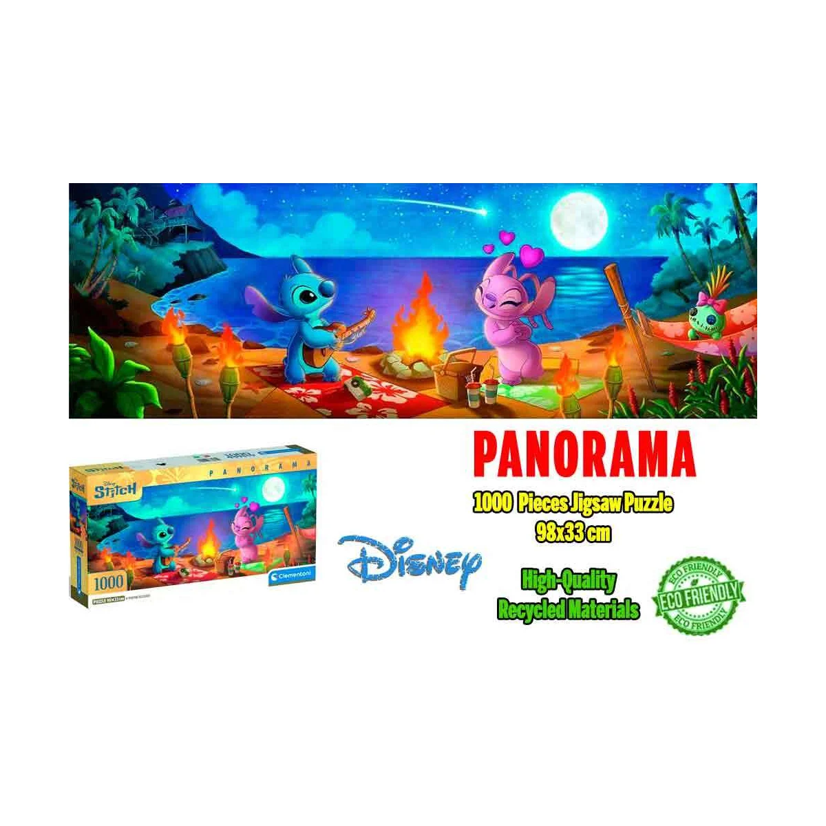 Disney Lilo & Stitch - Stitch & Angel - Panprama Jigsaw Puzzle 1000 Pcsz