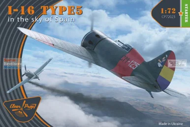 CLPCP72023 1:72 Clear Prop Models I-16 Type 5 'In the Skies of Spain'