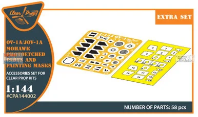 CLPCPA144002A 1:144 Clear Prop Models OV-1A JOV-1A Mohawk PE Parts & Paint Mask (CLP kit)