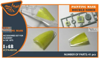 CLPCPA48036A 1:48 Clear Prop Models A-10C Thunderbolt II Double Sided Paint Mask Set (ACA kit)