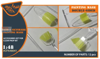 CLPCPA48041A 1:48 Clear Prop Models A2D-1 Skyshark Paint Mask Set (CLP kit)